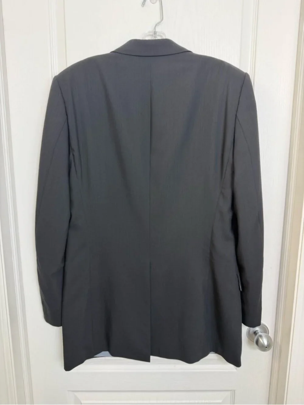 Hugo Boss Lightweight Wool Blazer Suit Jacket Size 40 Long Black
